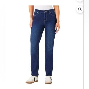 Member's Mark Women's High-Rise Straight Jeans Stretch Leg Fit